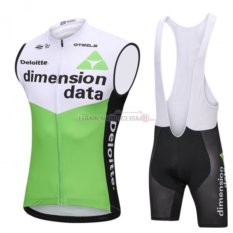 Gilet Antivento Dimension Data 2018 Bianco e Verde