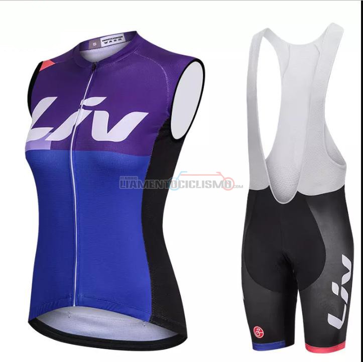 Gilet Antivento Liv 2018 Viola e Blu