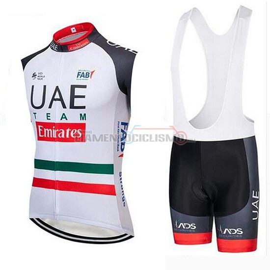 Gilet Antivento UAE 2019 Bianco Nero Rosso(1)