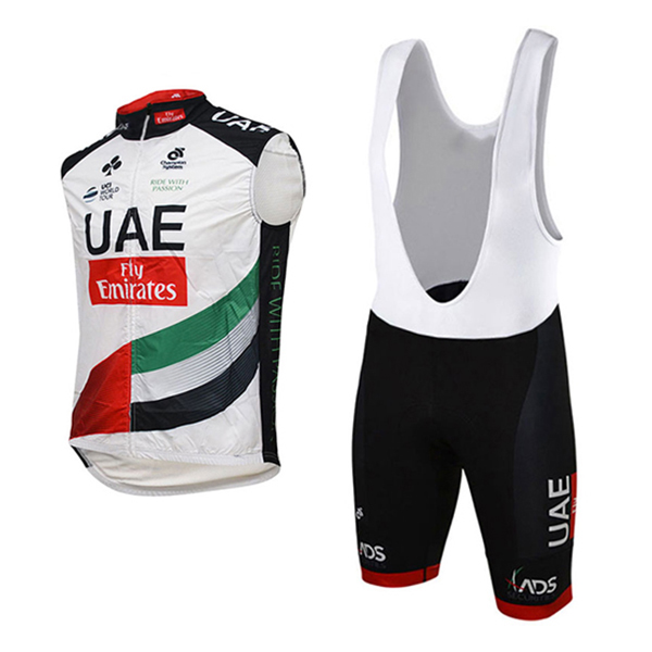 Gilet antivento UAE 2017 Bianco