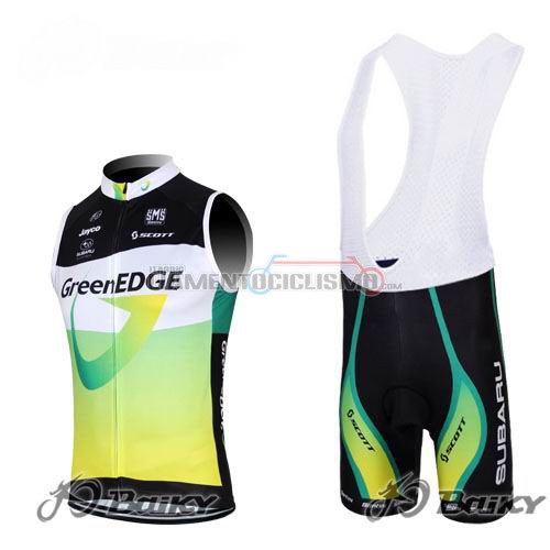 Gilet Antivento Green Edge 2012 nero e verde