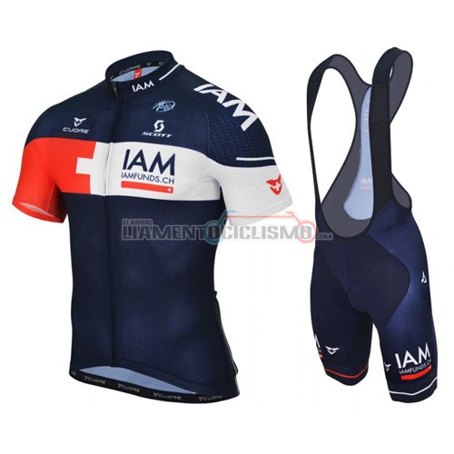 Abbigliamento Ciclismo IAM 2015 bianco e blu