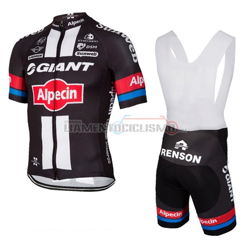 Abbigliamento Ciclismo Giant 2016 nero e rosso