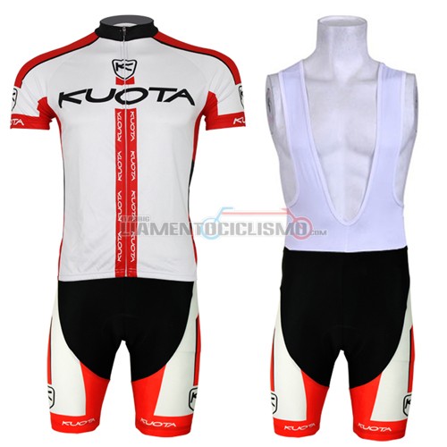 Abbigliamento Ciclismo KUOTA 2013 bianco e rosso