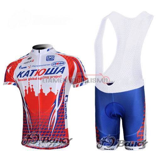 Abbigliamento Ciclismo Katusha 2011 bianco e rosso