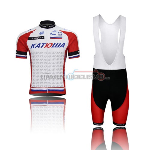 Abbigliamento Ciclismo Katusha 2015 rosso e bianco