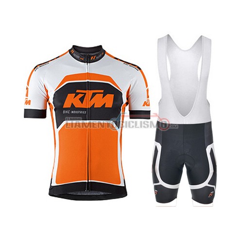 Abbigliamento Ciclismo Ktm 2015 bianco e arancione