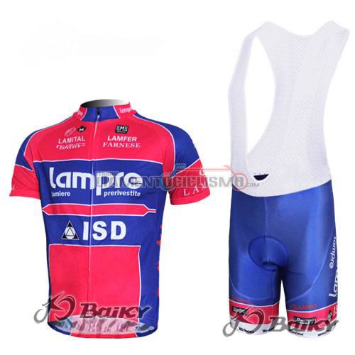 Abbigliamento Ciclismo Lampre 2012 blu e rosso