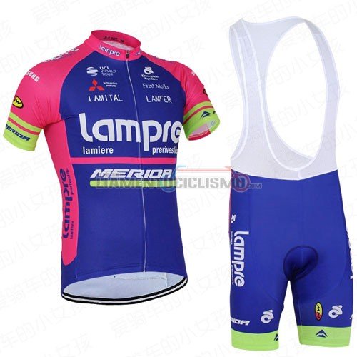 Abbigliamento Ciclismo Lampre 2016 fuxia e blu