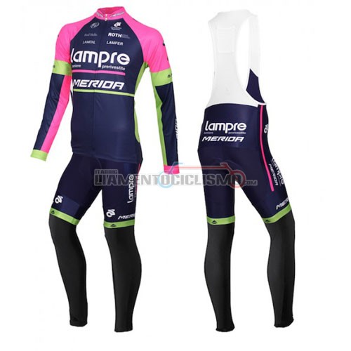 Abbigliamento Ciclismo Lampre ML 2016 blu e fuxia