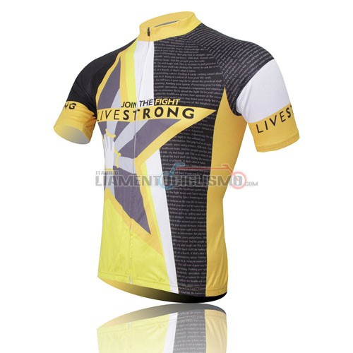 Abbigliamento Ciclismo LiveStrong 2011 grigio e giallo