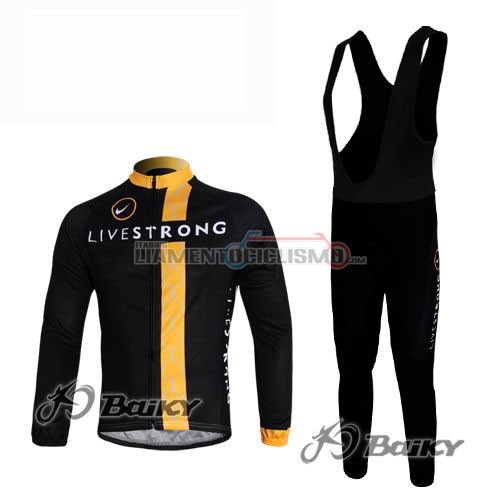 Abbigliamento Ciclismo LiveStrong ML 2011 nero egiallo