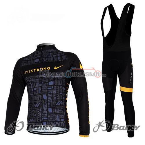 Abbigliamento Ciclismo LiveStrong ML 2012 nero egiallo