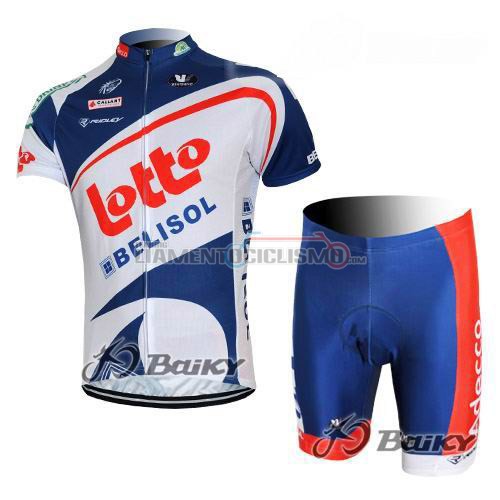 Abbigliamento Ciclismo Lotto 2012 bianco e blu