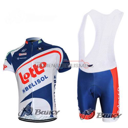 Abbigliamento Ciclismo Lotto 2014 bianco e blu