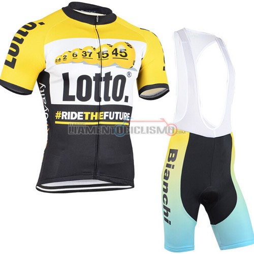 Abbigliamento Ciclismo Lotto 2015 nero e giallo