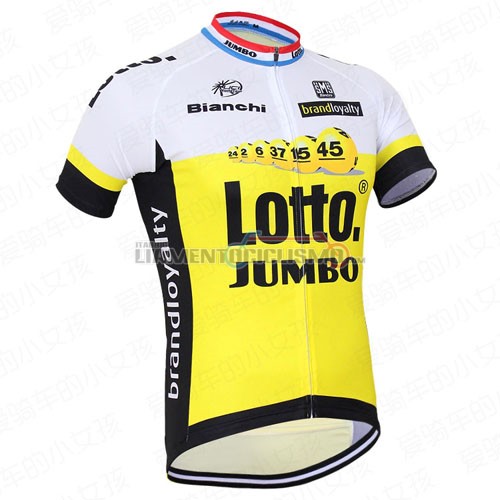 Abbigliamento Ciclismo Lotto 2016 bianco e giallo 