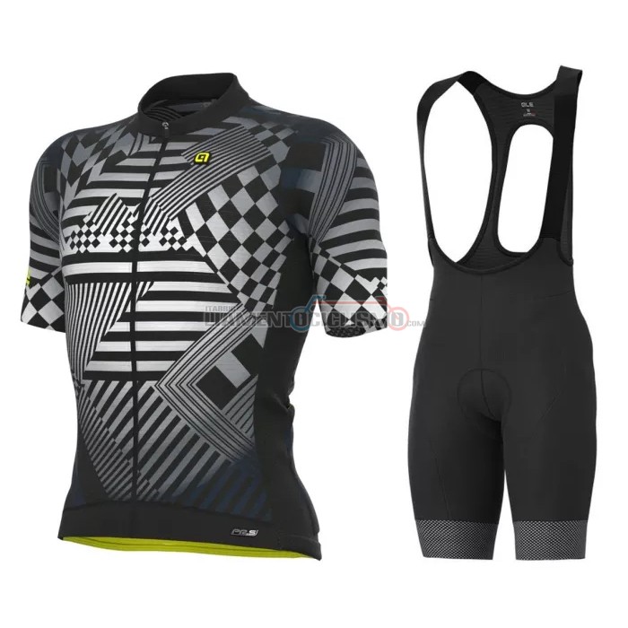 Abbigliamento Ciclismo ALE Manica Corta 2022 Bianco Nero