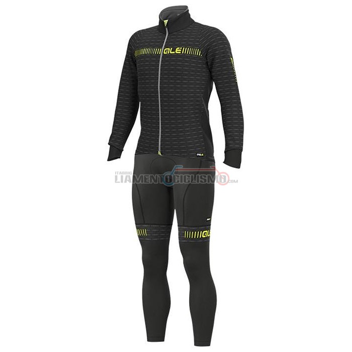 Abbigliamento Ciclismo ALE Manica Lunga 2020 Nero Giallo