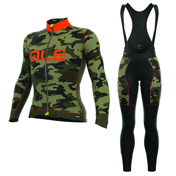 Abbigliamento Ciclismo ALE Camo ML 2017 Arancione e Nero