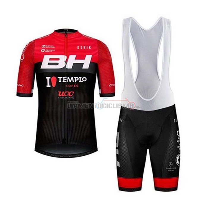 Abbigliamento Ciclismo BH Templo Cafes UCC Manica Corta 2020 Nero Rosso