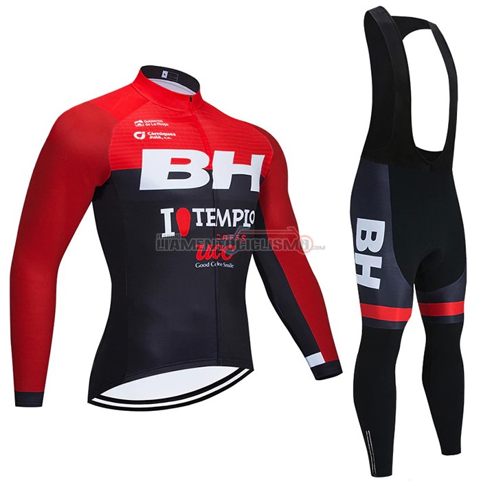 Abbigliamento Ciclismo BH Templo Manica Lunga 2021 Rosso Nero