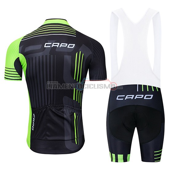 Abbigliamento Ciclismo Capo Manica Corta 2018 Nero Verde