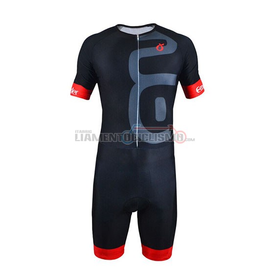 Abbigliamento Ciclismo Emonder-Triathlon Manica Corta 2019 Nero Rosso