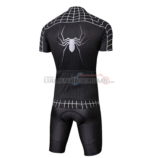 Abbigliamento Ciclismo Marvel Heros Spider Man Manica Corta 2019 Nero