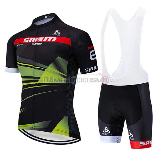 Abbigliamento Ciclismo Sram Manica Corta 2019 Nero Verde