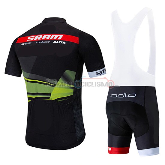 Abbigliamento Ciclismo Sram Manica Corta 2019 Nero Verde