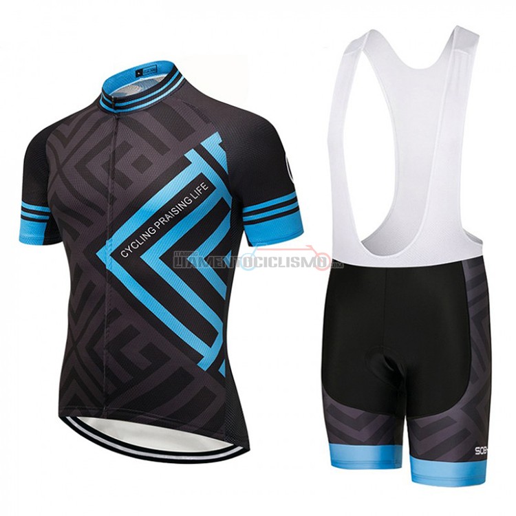 Abbigliamento Ciclismo CPL Manica Corta 2018 Nero e Blu