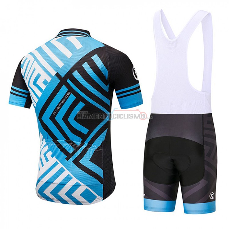 Abbigliamento Ciclismo CPL Manica Corta 2018 Nero e Blu
