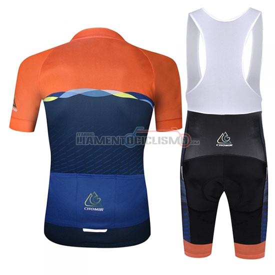 Abbigliamento Ciclismo Chomir Manica Corta 2019 Arancione Spento Blu