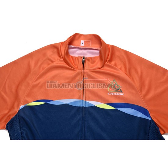 Abbigliamento Ciclismo Chomir Manica Corta 2019 Arancione Spento Blu
