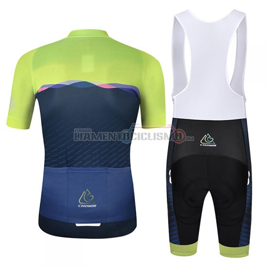 Abbigliamento Ciclismo Chomir Manica Corta 2019 Verde Spento Blu