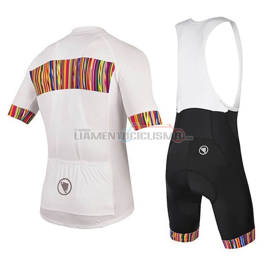 Abbigliamento Ciclismo Endura Graphics Pinstripe Manica Corta 2018 Bianco