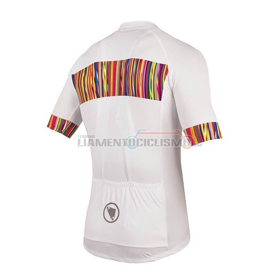 Abbigliamento Ciclismo Endura Graphics Pinstripe Manica Corta 2018 Bianco