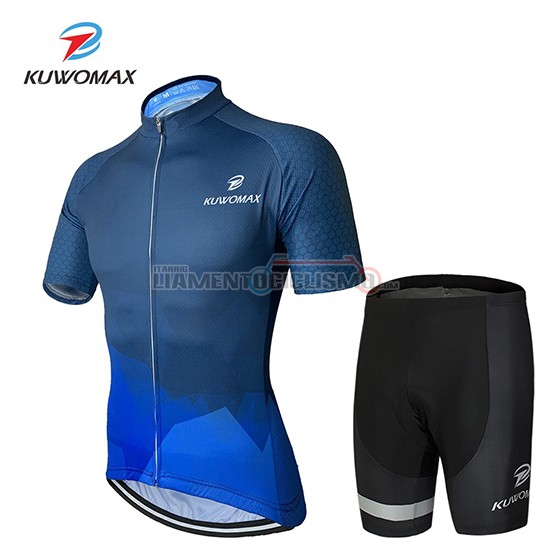 Abbigliamento Ciclismo Kuwomax Manica Corta 2019 Blu