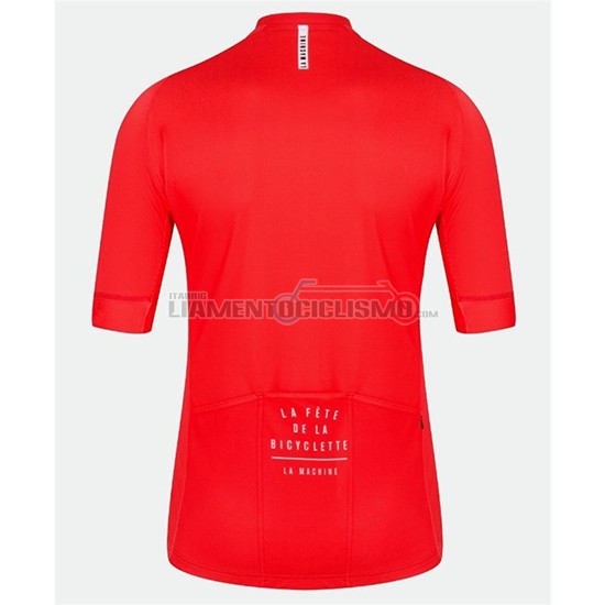 Abbigliamento Ciclismo La Fete De La Bicyclette Manica Corta 2018 Rosso
