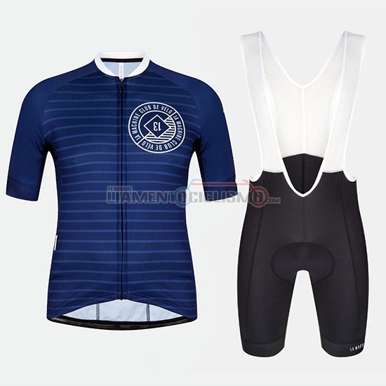 Abbigliamento Ciclismo Machine Club Manica Corta 2018 Blu