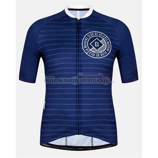 Abbigliamento Ciclismo Machine Club Manica Corta 2018 Blu