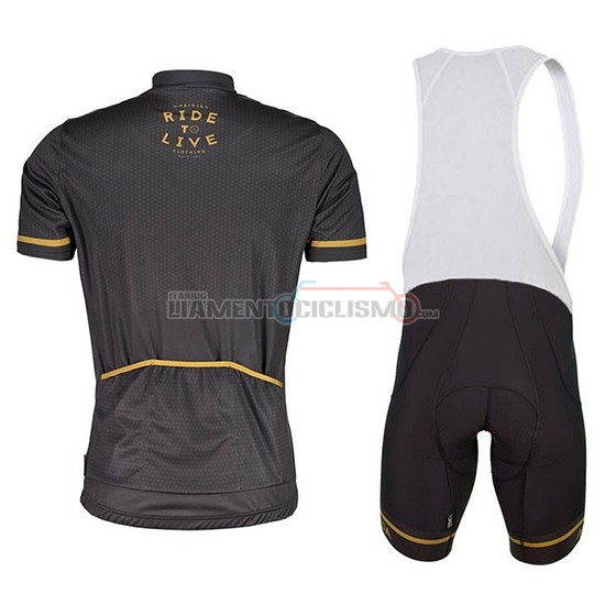 Abbigliamento Ciclismo Maloja PushbikersM Manica Corta 2018 Nero Giallo