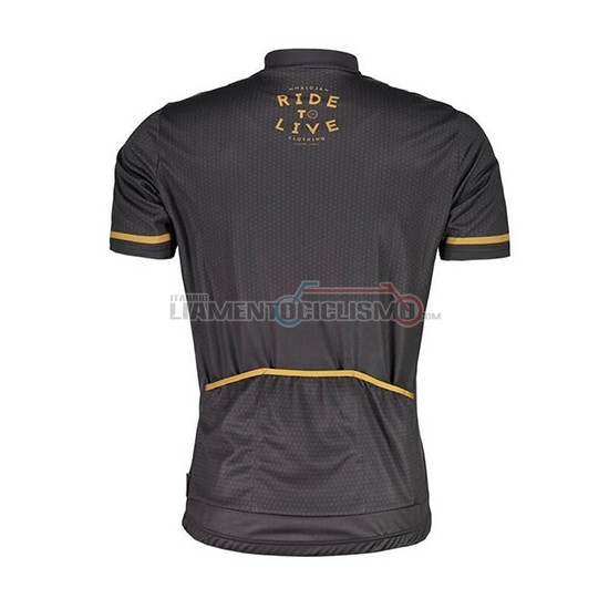 Abbigliamento Ciclismo Maloja PushbikersM Manica Corta 2018 Nero Giallo