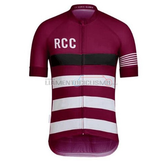 Abbigliamento Ciclismo Rcc Paul Smith Manica Corta 2019 Scuro Rosso