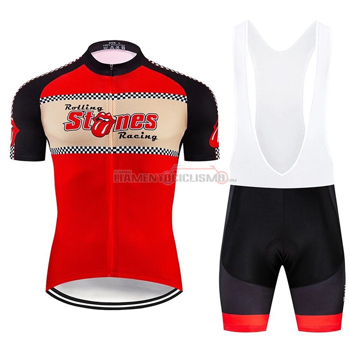 Abbigliamento Ciclismo Rolling Manica Corta 2020 Rosso Beige