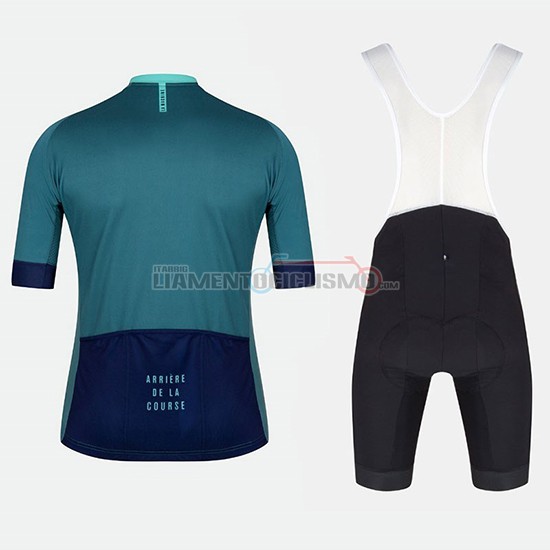 Abbigliamento Ciclismo Tete de La Course Manica Corta 2018 Verde Blu