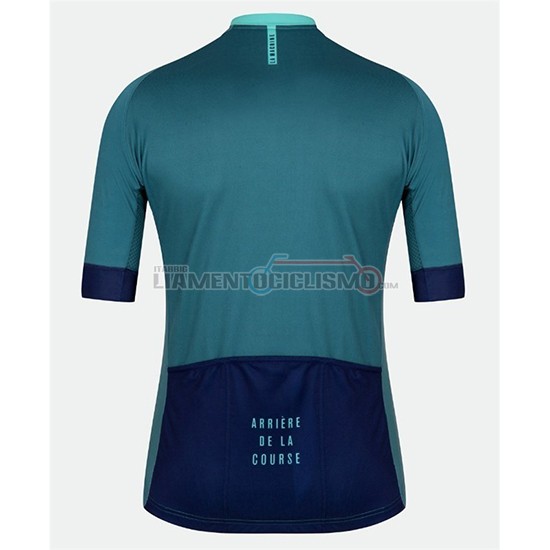Abbigliamento Ciclismo Tete de La Course Manica Corta 2018 Verde Blu