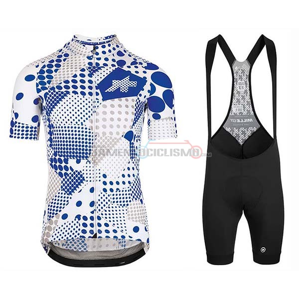 Abbigliamento Ciclismo Assos Erlkoenig Manica Corta 2020 Blu Bianco