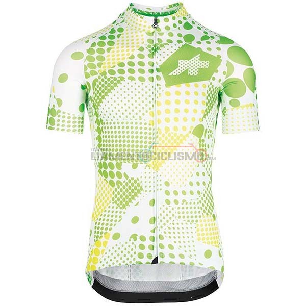 Abbigliamento Ciclismo Assos Erlkoenig Manica Corta 2020 Verde Bianco